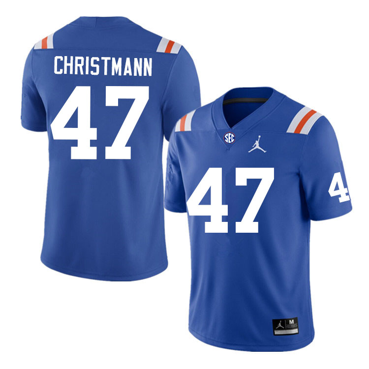 Men #47 Jace Christmann Florida Gators College Football Jerseys Sale-Throwback
